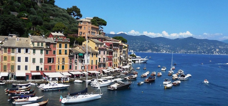 Italian Riviera highlighting Portofino in Liguria